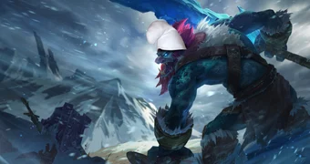 Smurf trundle lol splash art